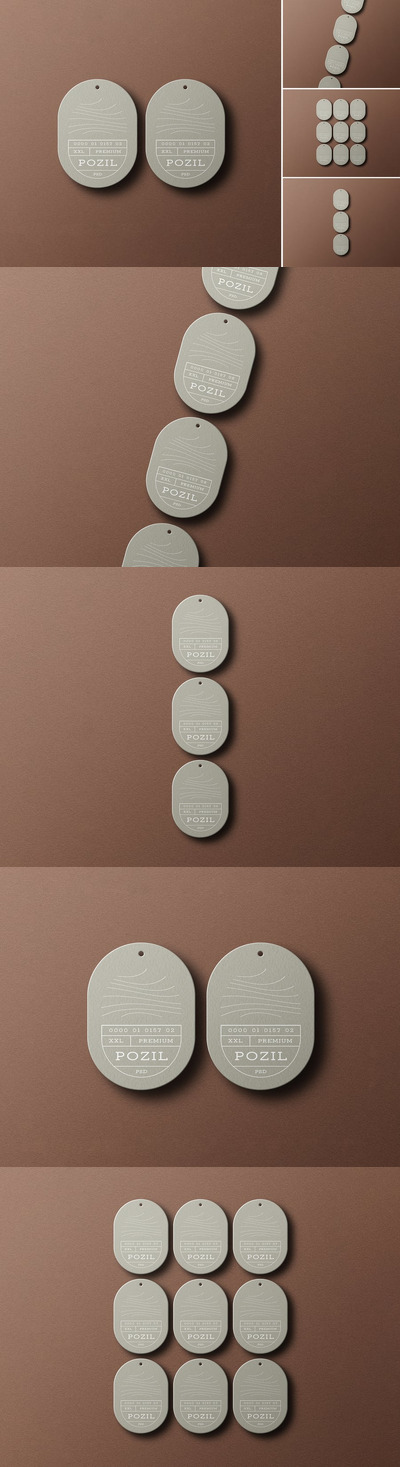 极简悬挂式价格标签样机套装