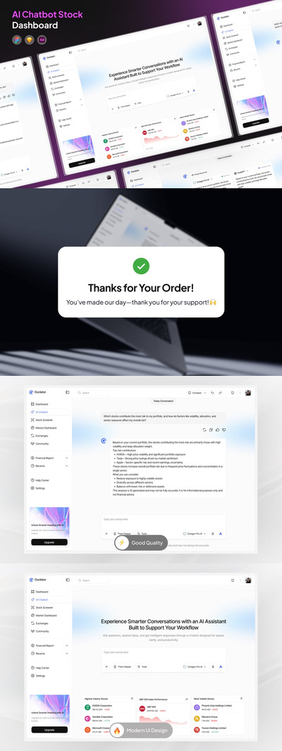 AI聊天机器人股票仪表盘
