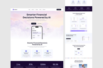 Wise – SaaS 和金融应用落地页