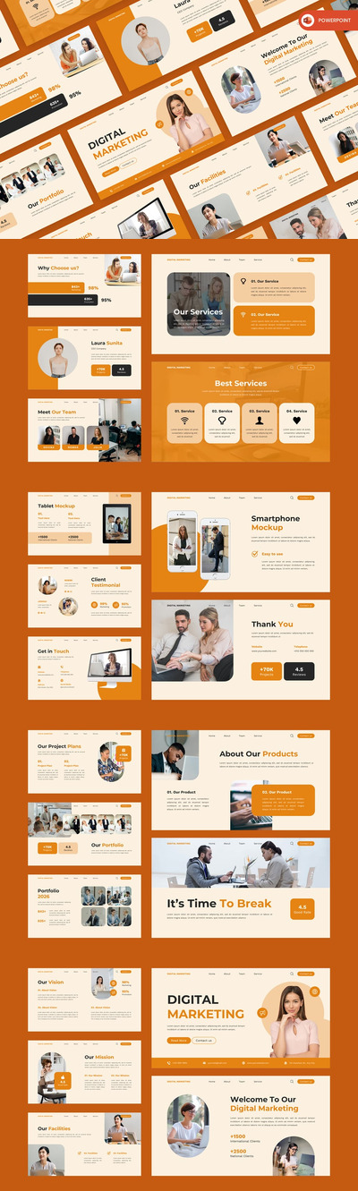 数字营销 PowerPoint 模板