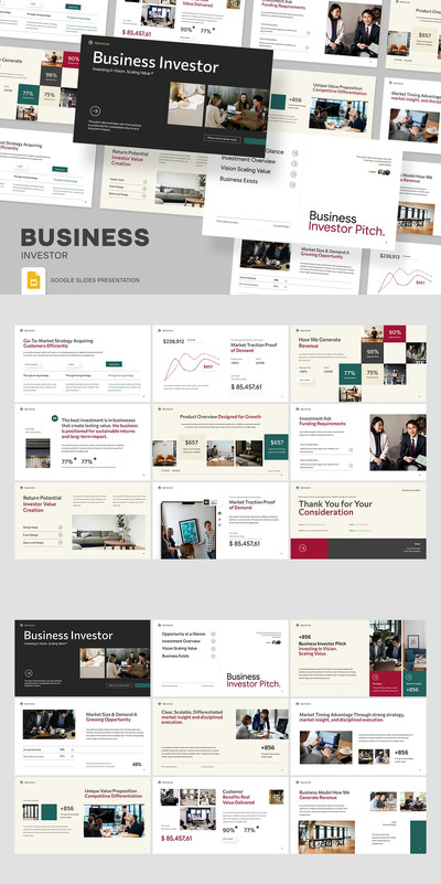 商业投资者谷歌幻灯片