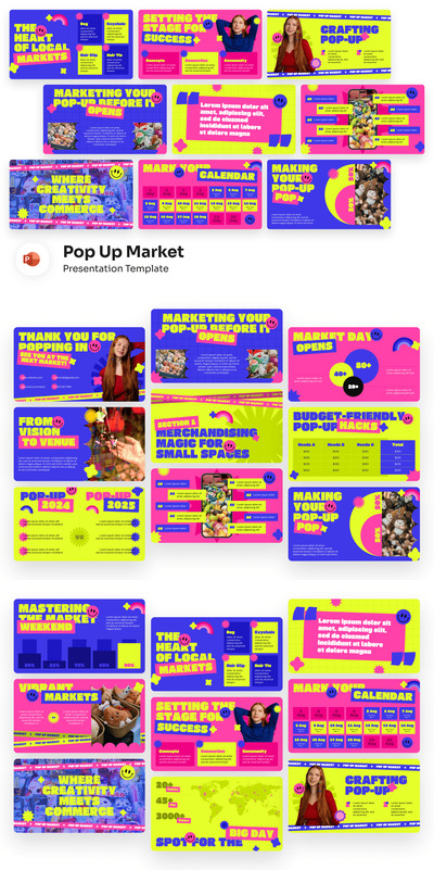 弹出式市场 PowerPoint