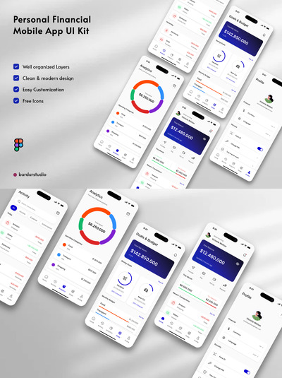 个人理财移动应用 UI 套件