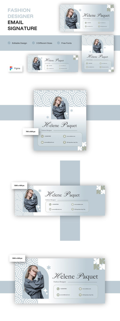 时装设计师电子邮件签名