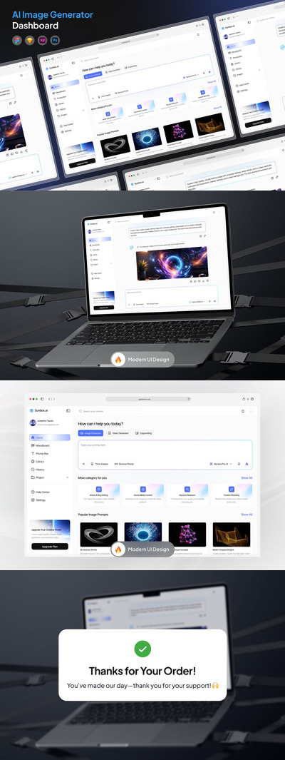 AI图像生成器仪表盘