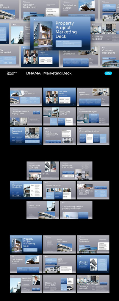 Dhama – 房地产营销演示文稿关键信息