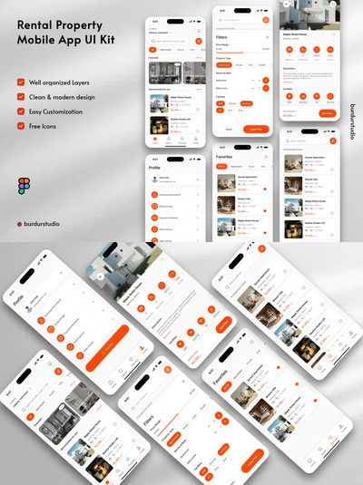 租赁房产移动应用 UI 套件