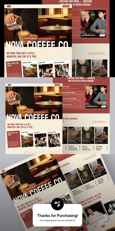 Nova Coffee – 咖啡店首页
