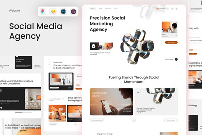 SocialSprint – 社交媒体代理机构网站