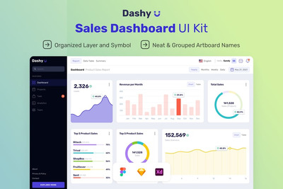 Dashy – 卖家仪表盘 UI 套件