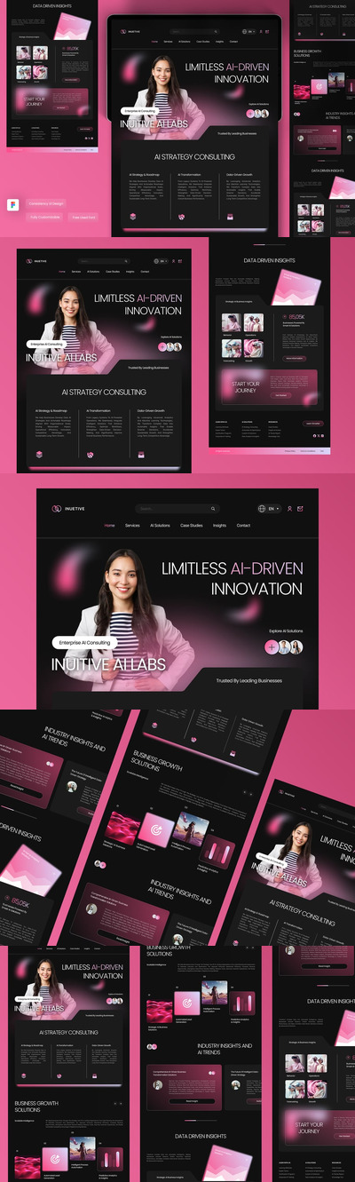 人工智能商业顾问着陆页