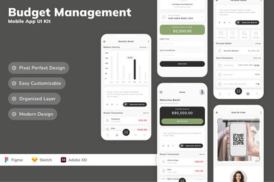 预算管理移动应用 UI 套件