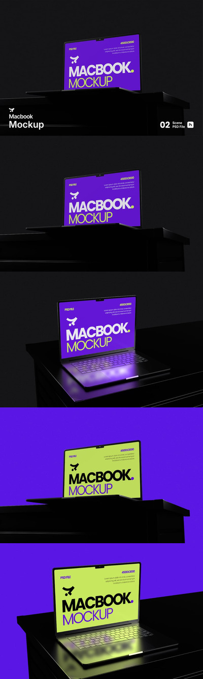 用于品牌推广的高品质MacBook模型