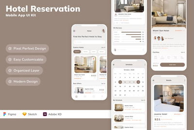 酒店预订移动应用 UI 套件
