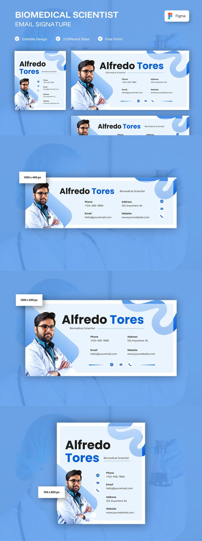 生物医学科学家电子邮件签名