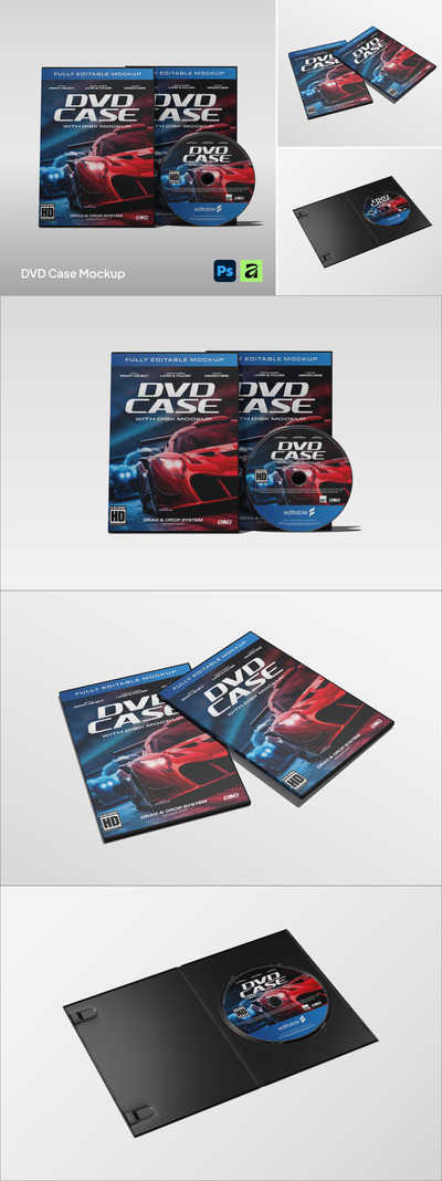 蓝光CD DVD光盘盒模型