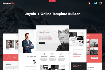 Jaynix – 响应式企业产品组合电子邮件