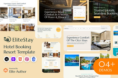 EliteStay – 酒店预订 Next JS 模板