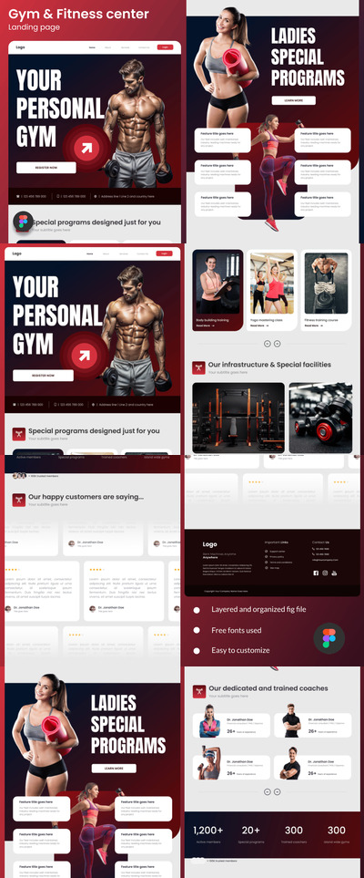 健身房及健身中心首页