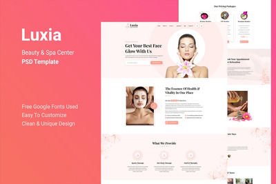 Luxia-Beauty & Spa Center PSD Temptale