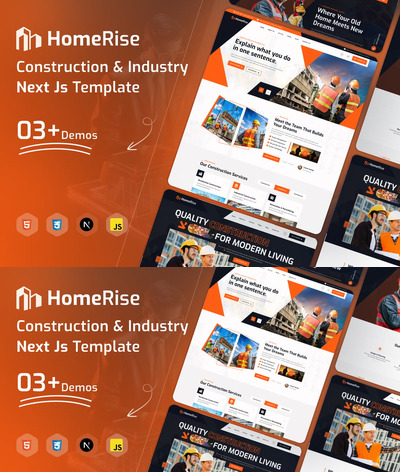 HomeRise – 建筑与行业 Next Js 模板