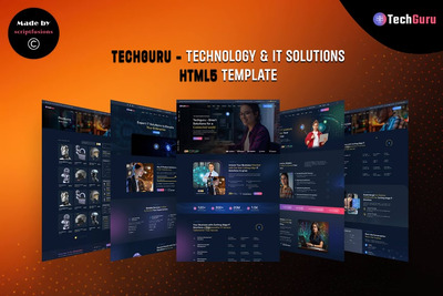 Techguru - 技术与 IT 解决方案 HTML5 模板