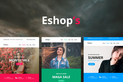 Eshop 的邮件 – 8 套独特的响应式电子邮件
