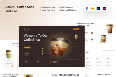 Accup – 咖啡店网站