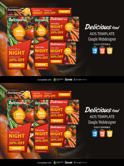 Delicious – HTML5 广告模板