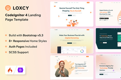 Loxcy – CodeIgniter 4 着陆页模板