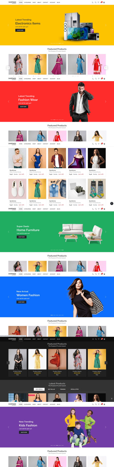 Shopingo – 电子商务 HTML 模板