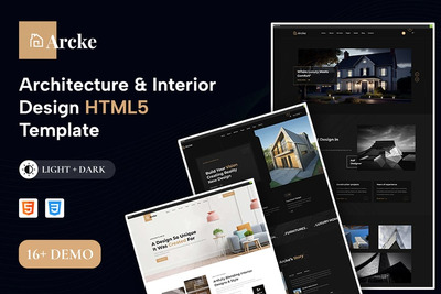 建筑与室内设计 HTML5 模板