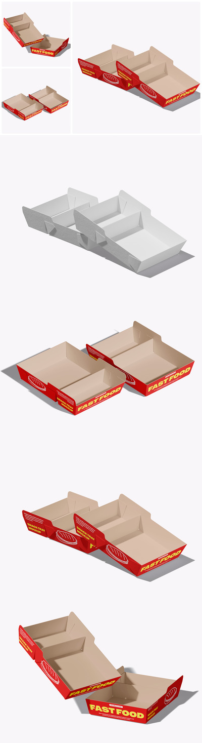 快餐零食托盘模型
