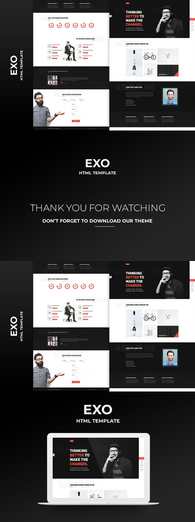 EXO – 个人作品集模板