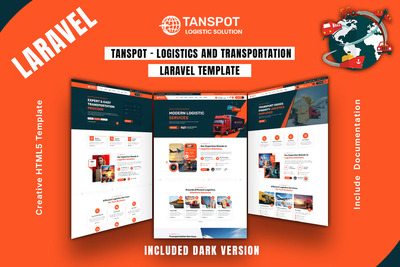Tanspot – 物流 Laravel 模板