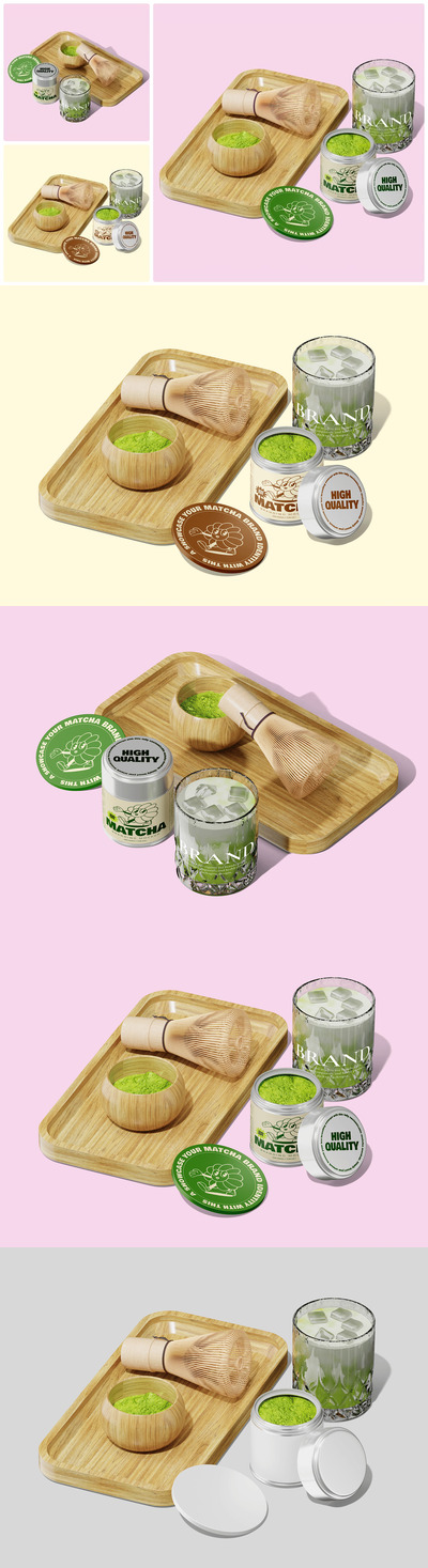 抹茶品牌形象模型