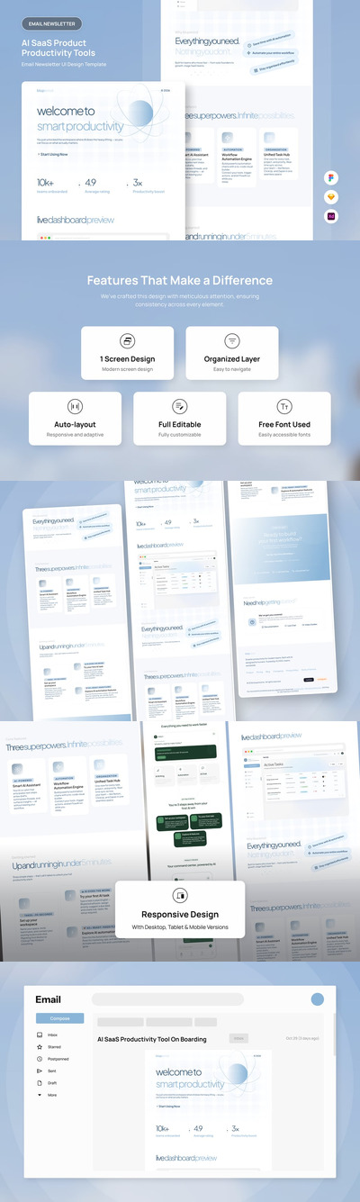 Bluperiod – 生产力 SaaS 入职邮件