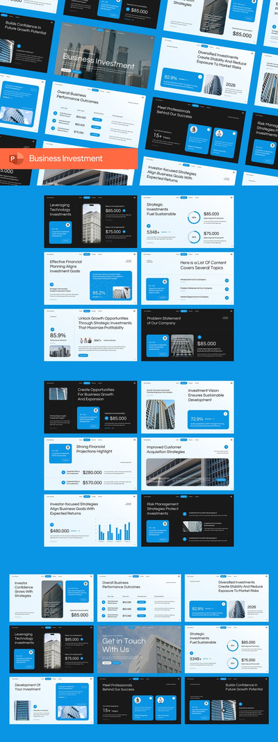 商业投资 PowerPoint
